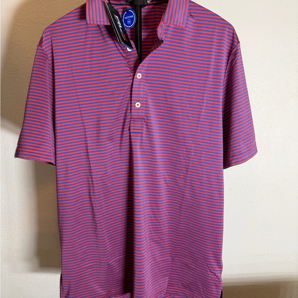 Polo by Ralph Lauren Men's Polo Shirt - Red and Blue Stripes